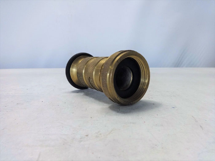 WILSON & COUSINS 1.5" BRASS COMBINATION FOG NOZZLE W/ BUMPER HNL-206T