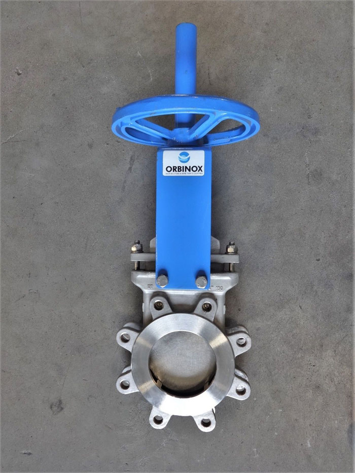 ORBINOX 4" 150# CF8 KNIFE GATE VALVE, TYPE ET04, #61579