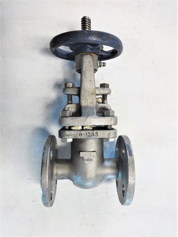 POWELL 3/4" 150# FLANGED CN7M CF8M GATE VALVE, FIG# 2495