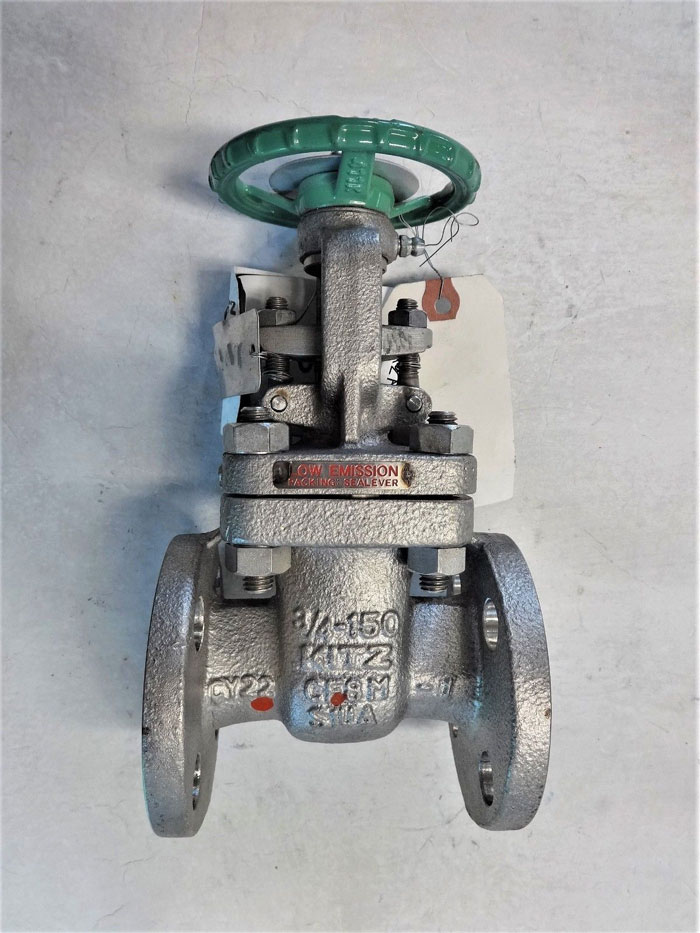 KITZ 3/4" FLANGED 150# CF8M GATE VALVE, FIG# 150UMAM-GRF