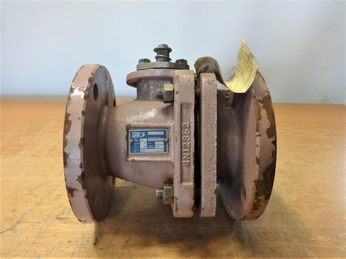 ATOMAC 3" 150# PFA LINED BALL VALVE, MODEL# AKH3