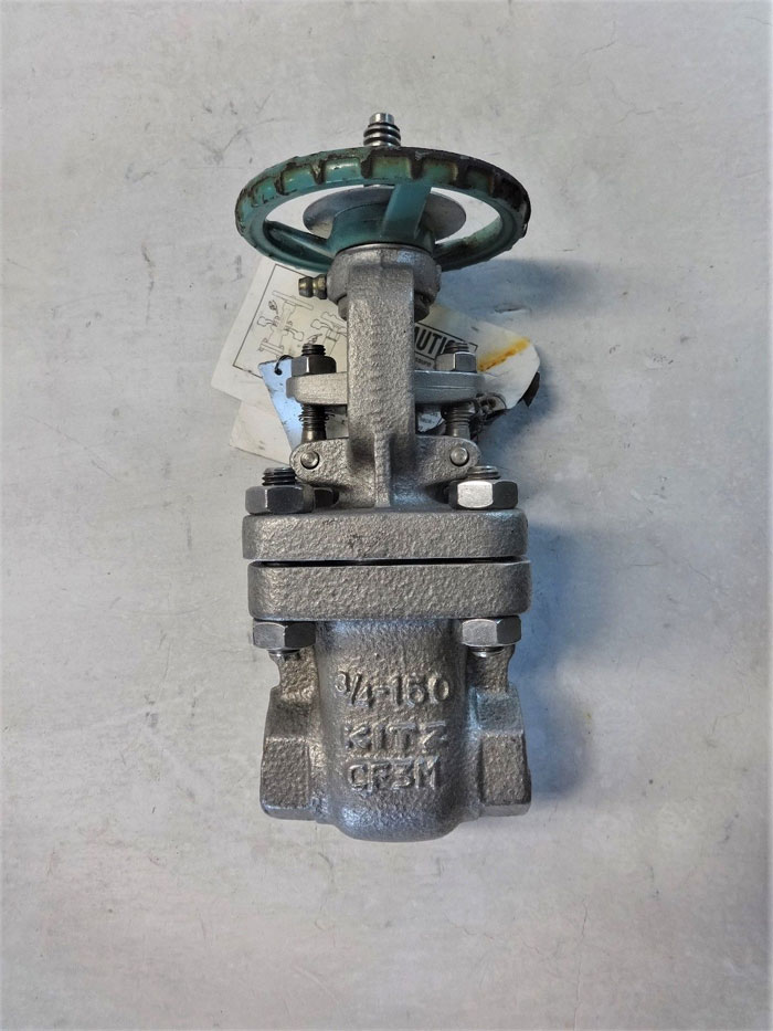 KITZ 3/4" NPT 150#  CF3M GATE VALVE, FIG# AK150UMM-GRF