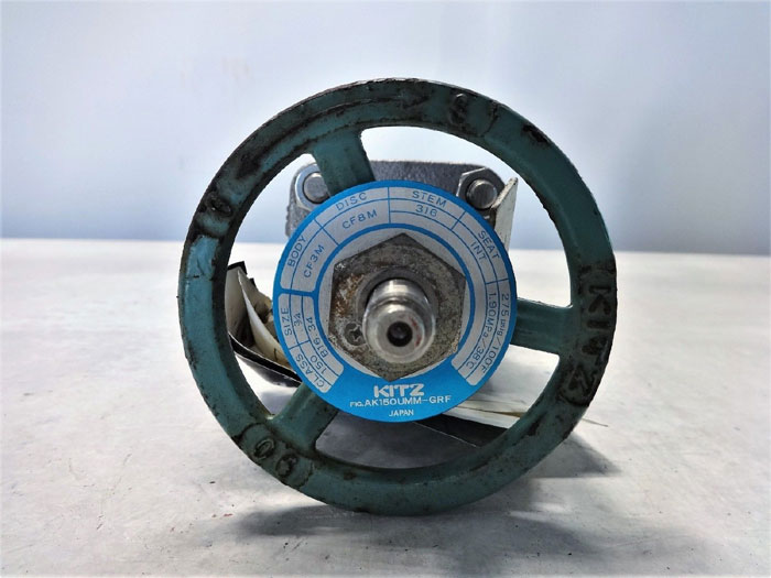 KITZ 3/4" NPT 150#  CF3M GATE VALVE, FIG# AK150UMM-GRF