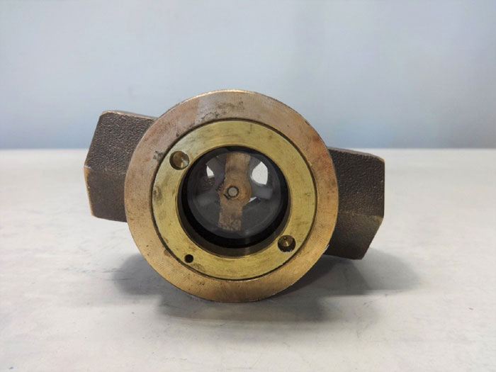 JACOBY TARBOX 3/4" BRONZE SIGHT FLOW INDICATOR W/ ROTOR 300-ST, PART# TAC-10-B