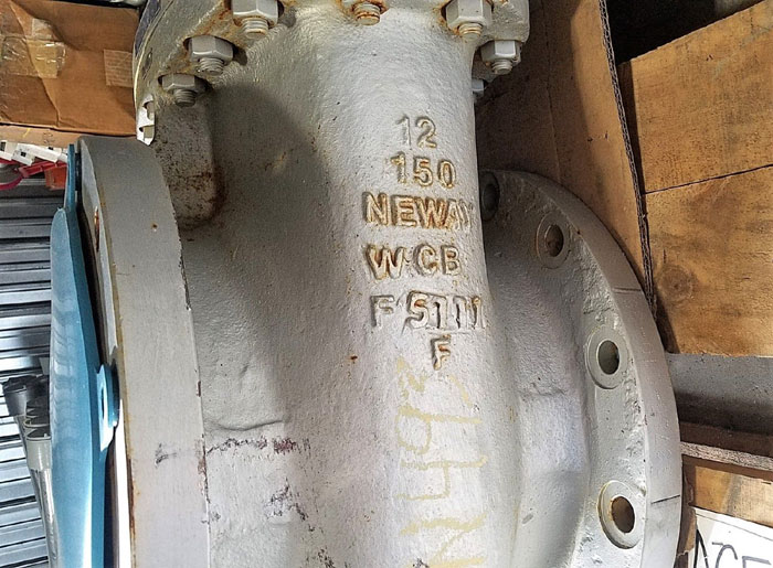 NEWAY 12" 150# WCB FLANGED GATE VALVE, GEAR OPERATED, FIG# 12G1RA8-G-000