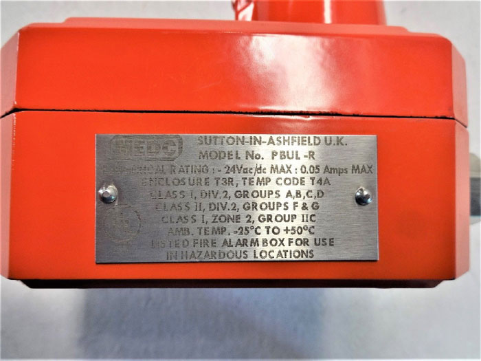 MEDC FIRE ALARM, MODEL# PBUL-R