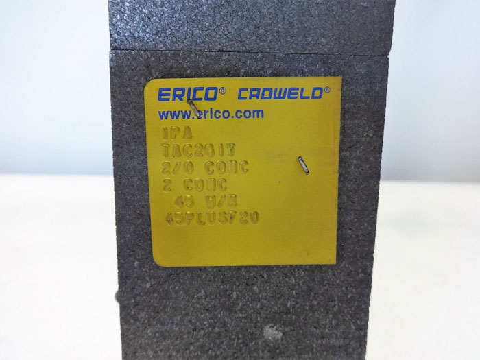 LOT OF (2) ERICO CADWELD HORIZONTAL TEE CONNECTION MOLD TAC2G1V