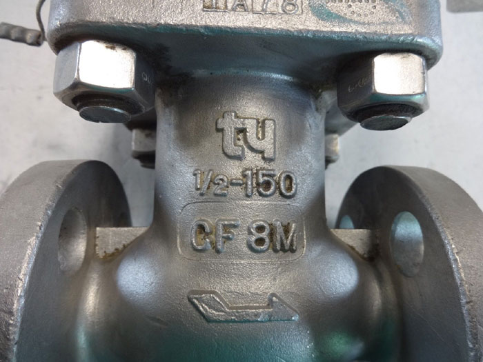 TY 1/2" 150# CF8M FLANGED SWING CHECK VALVE, FIG# 103RF0912