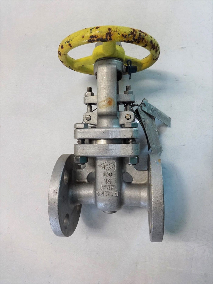 PK VALVE 3/4" 150# CF8M FLANGED GATE VALVE, FIG# 150RF10SL-GRF