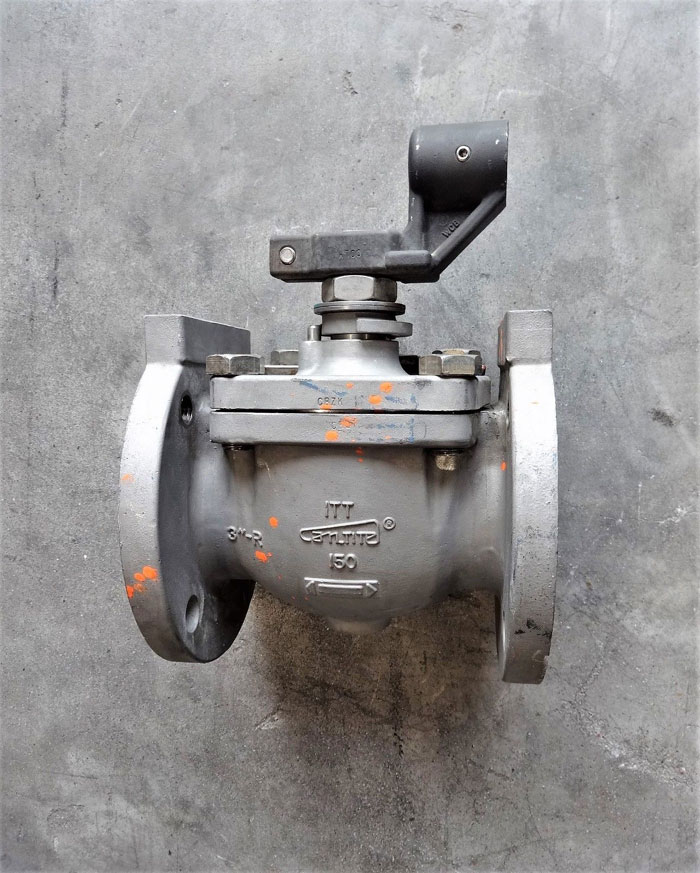 ITT CAMTITE 3" 150# CF8M FLANGED BALL VALVE, 3-3011-1-T1-ST2-SL2