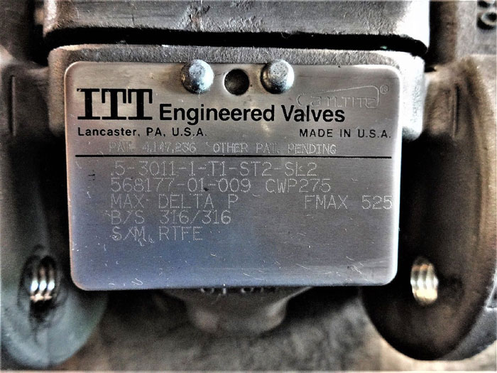 LOT OF (3) ITT CAMTITE 1/2" 150# TOP ENTRY BALL VALVE .5-3011-1-T1-ST2-SL2