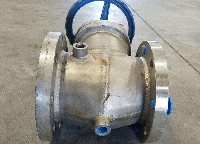 VELAN 4" x 3" 150# CF8M STEAM JACKETED FLANGED GATE VALVE, FIG# B10-0064C-13MY