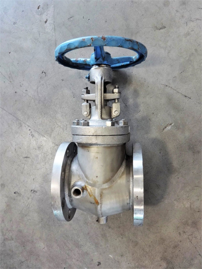 VELAN 4" x 3" 150# CF8M STEAM JACKETED FLANGED GATE VALVE, FIG# B10-0064C-13MY