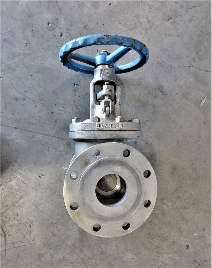 VELAN 4" x 3" 150# CF8M STEAM JACKETED FLANGED GATE VALVE, FIG# B10-0064C-13MY