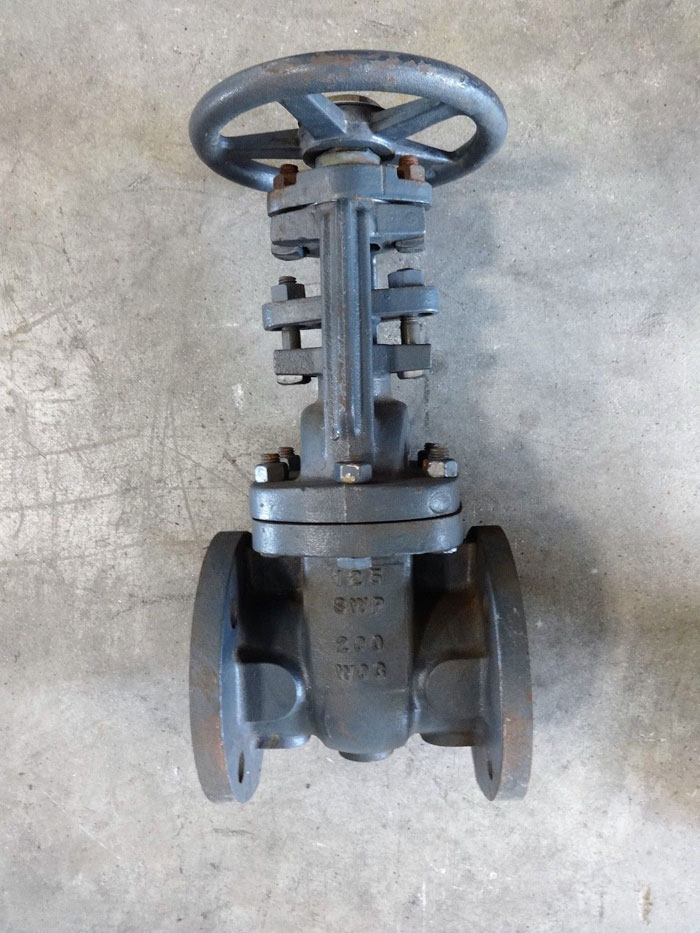 HAMMOND 2-1/2" 125# IBBM CAST IRON FLANGED GATE VALVE, 200 WOG, FIG# IR1140A