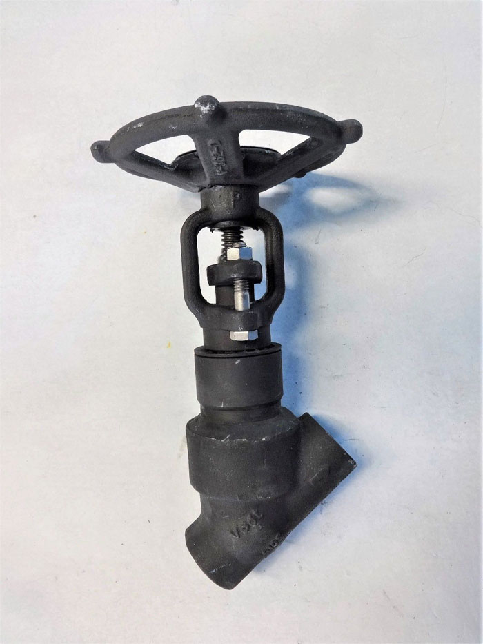 FLOWSERVE VOGT 1/2" SOCKET WELD 800# A105 Y-PATTERN GLOBE VALVE - LOT OF (3)