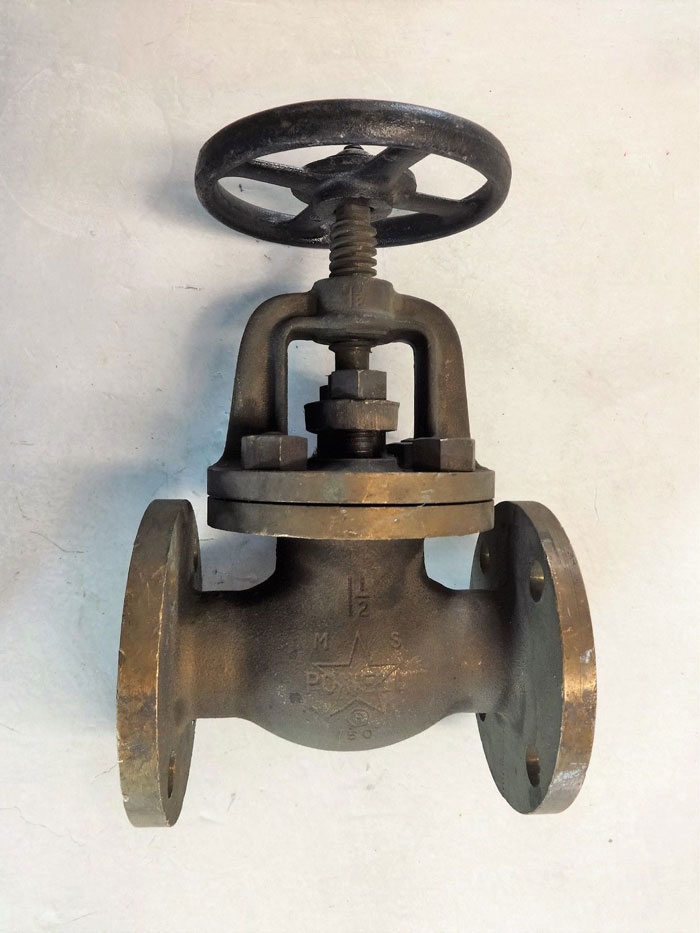 POWELL 1-1/2" 150# BRONZE FLANGED GLOBE VALVE