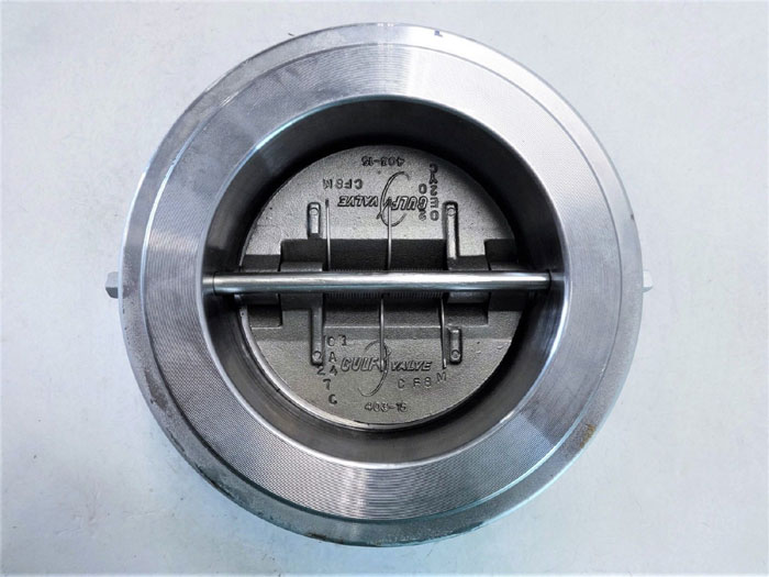 GULF VALVE 4" 150# DUAL DISC WAFER CHECK VALVE, FIG# MB15-2047-WR