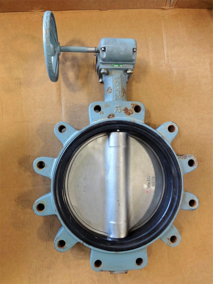 Kitz 12" Gear Operated Butterfly Valve, DI Body, 316SS Disc, Fig# DJ LHE