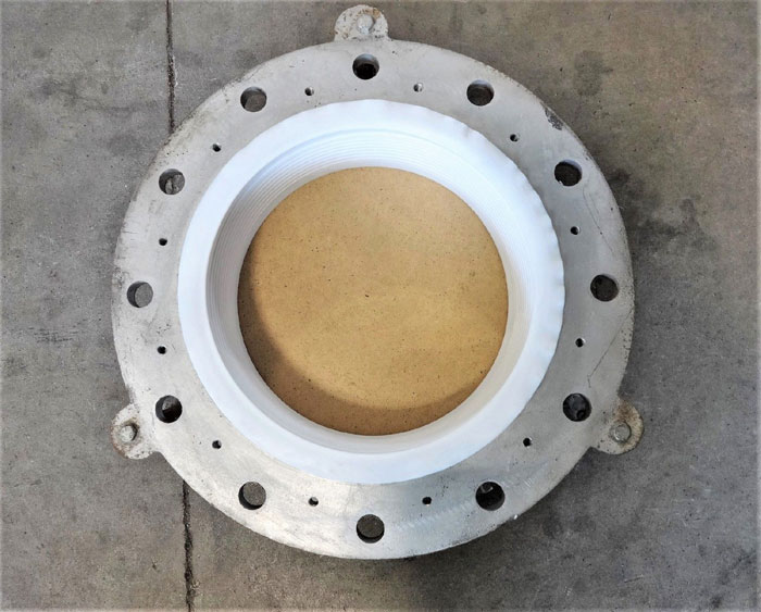 10" X 5" EXPANSION JOINT, PTFE BELLOW, CARBON STEEL FLANGES, 3-SPOKE