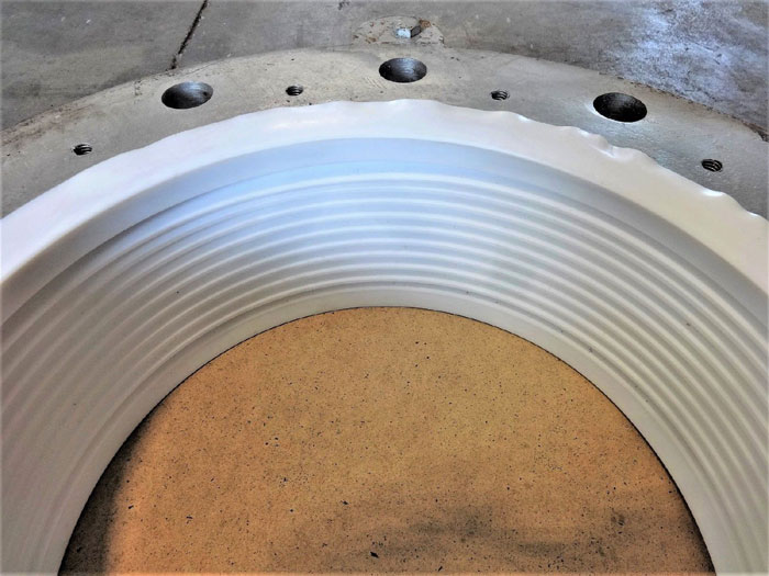 10" X 5" EXPANSION JOINT, PTFE BELLOW, CARBON STEEL FLANGES, 3-SPOKE