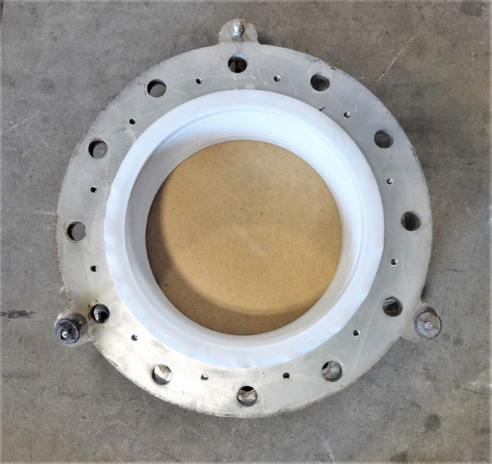 10" X 5" EXPANSION JOINT, PTFE BELLOW, CARBON STEEL FLANGES, 3-SPOKE