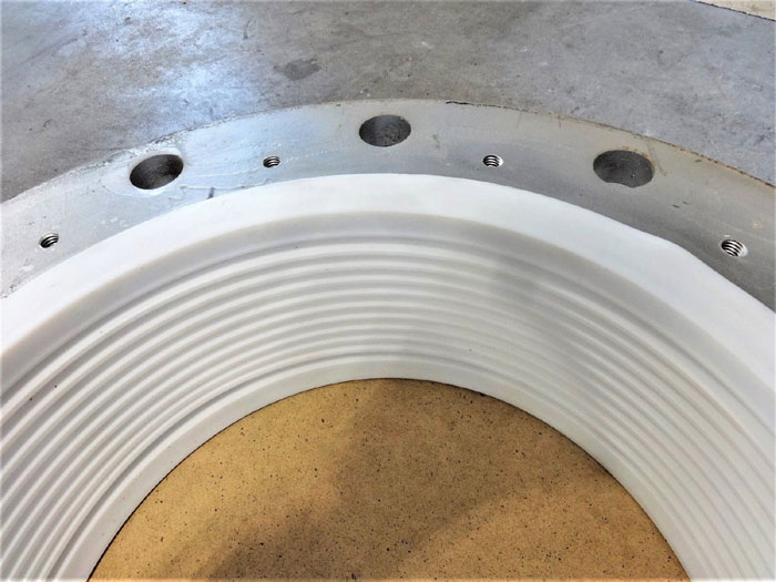 10" X 5" EXPANSION JOINT, PTFE BELLOW, CARBON STEEL FLANGES, 3-SPOKE