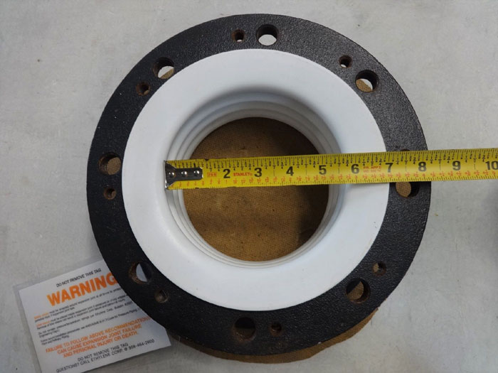 ETHYLENE FLEXIJOINT 6" X 3-3/4" EXPANSION JOINT, PTFE BELLOWS