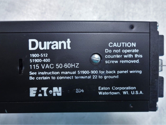 EATON DURANT SERIES 1900 SOLID STATE COUNTER 1900-512