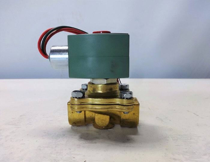 ASCO RED HAT 2-WAY 1/2" NPT BRASS SOLENOID VALVE 8210G007