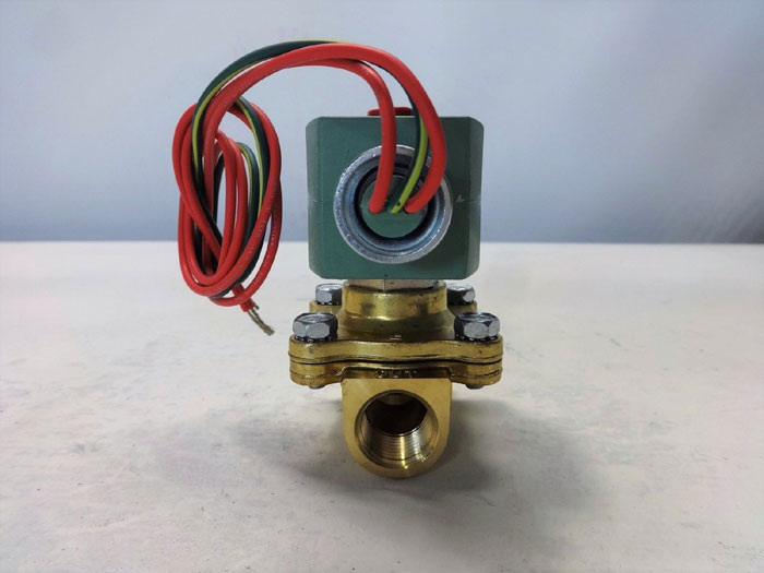 ASCO RED HAT 2-WAY 1/2" NPT BRASS SOLENOID VALVE 8210G007