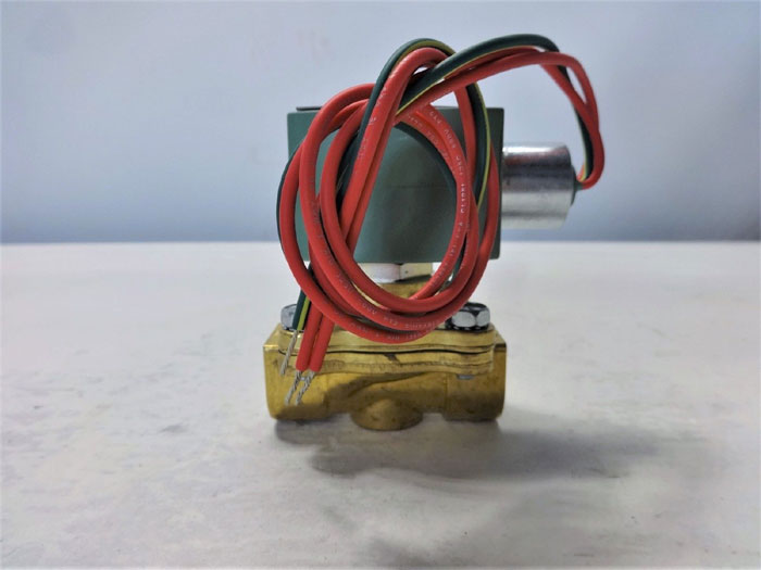 ASCO RED HAT 2-WAY 1/2" NPT BRASS SOLENOID VALVE 8210G007