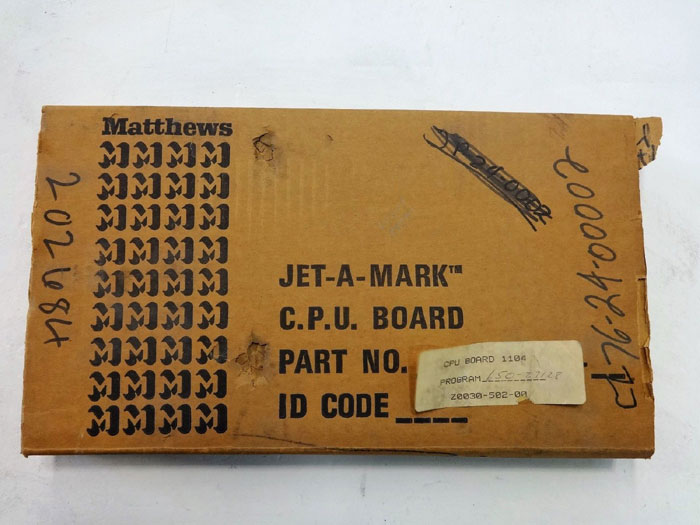 Matthews Swedot AB Jet-A-Mark 1104 CPU Circuit Board 784345A3, 782312A