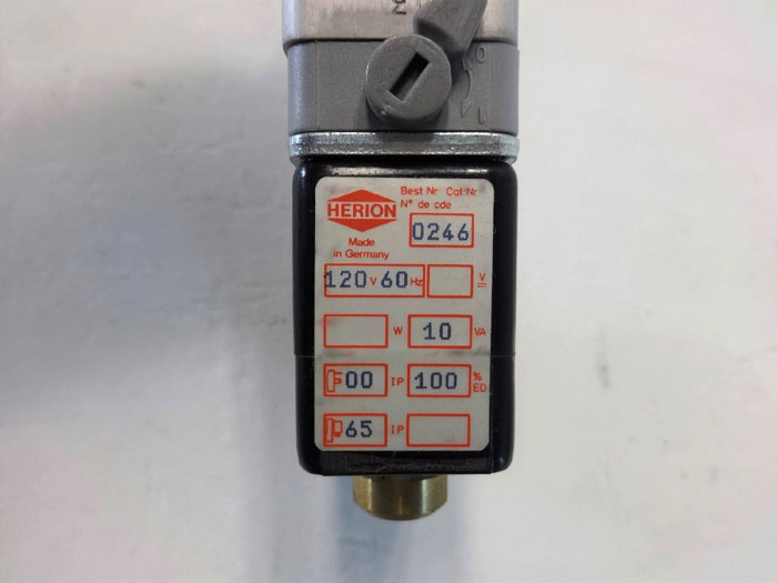 HERION 26360 00 SOFT SEAL AIR VALVE 26-360-00.0247