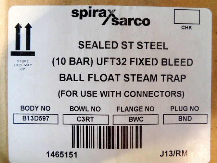 SPIRAX SARCO BALL FLOAT STEAM TRAP