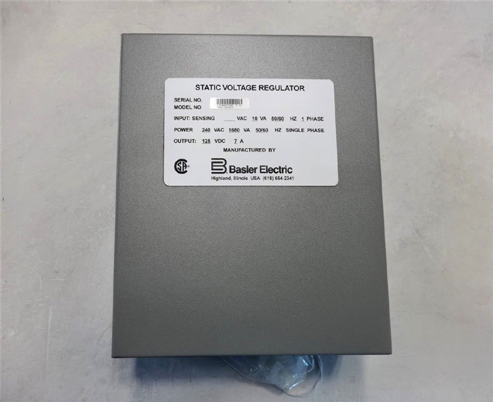 Basler Electric Static Voltage Regulator SR8A-2B15B3A