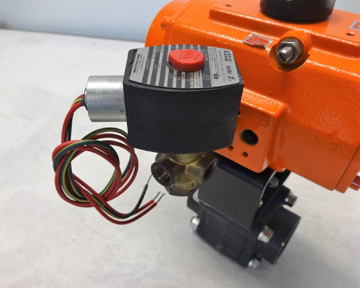 Worcester 1.5" NPT A105 Reduced Port Ball Valve 4446TSE & Bettis