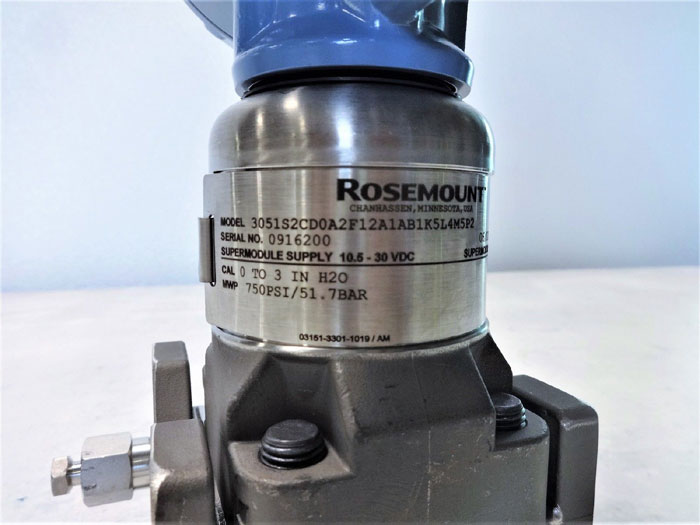 Rosemount Pressure Transmitter 3051S2CD0A2F12A1AB1K5L4M5P2