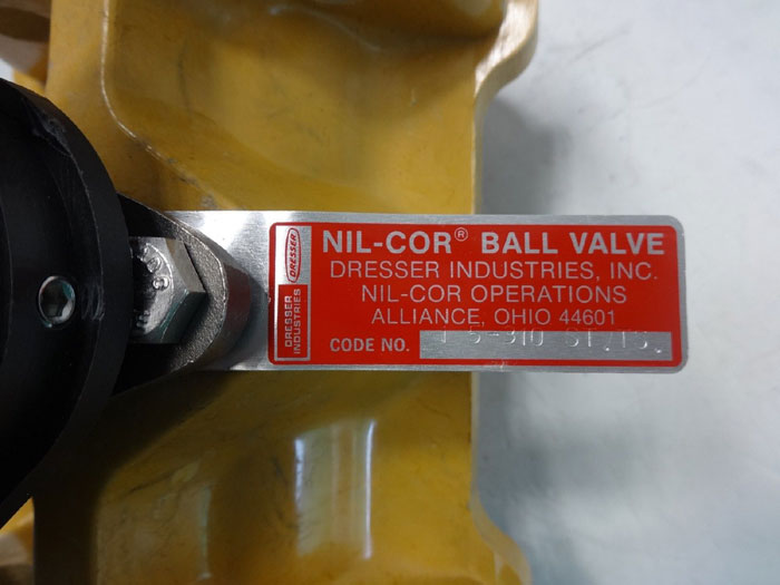 Dresser Nil-Cor 1.5" 150# Fiberglass Ball Valve, Code# 1 5-310 ST. TS.
