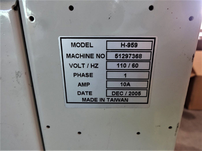 ULINE SEMI-AUTOMATIC POLY STRAPPING MACHINE H-959