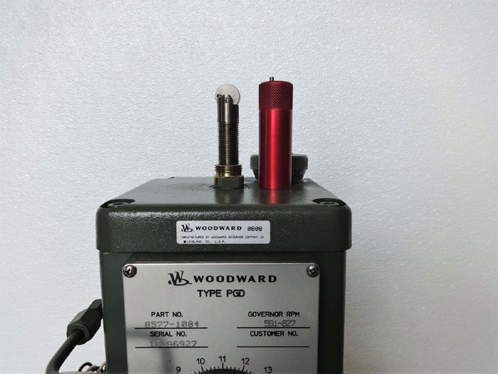 Woodward Governor, Type PGD, Part# 8577-1084 with 591 - 827 RPM