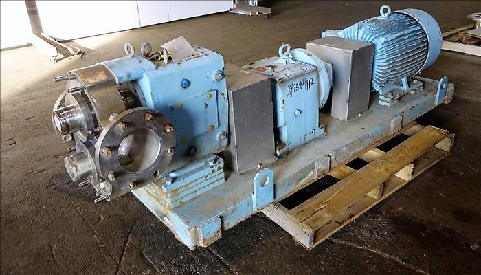 Waukesha Rotary Positive Displacement Pump, Model 320, Stainless (47384112)