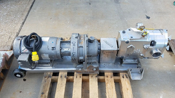 Waukesha 3" NPT Rotary Positive Displacement Pump Model 130 Stainless (47749011)