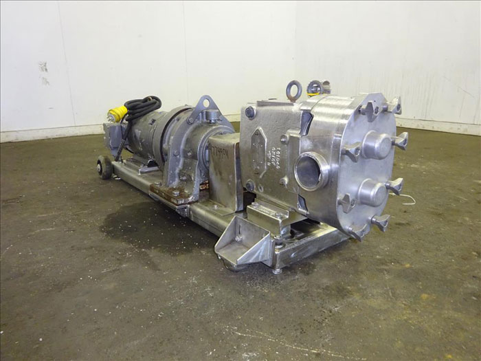 Waukesha 3" NPT Rotary Positive Displacement Pump Model 130 Stainless (47749011)