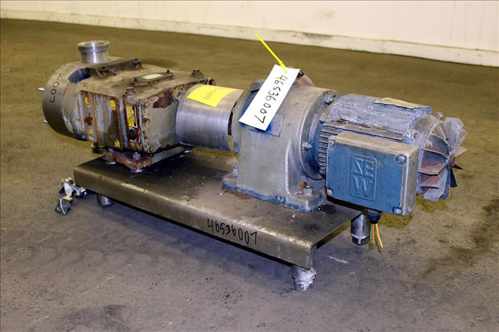 Waukesha 3" Rotary Positive Displacement Pump, Model 130, Stainless (46536007)