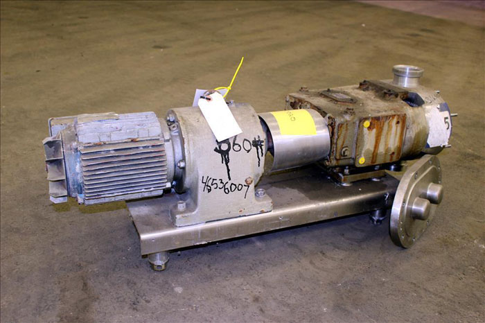 Waukesha 3" Rotary Positive Displacement Pump, Model 130, Stainless (46536007)