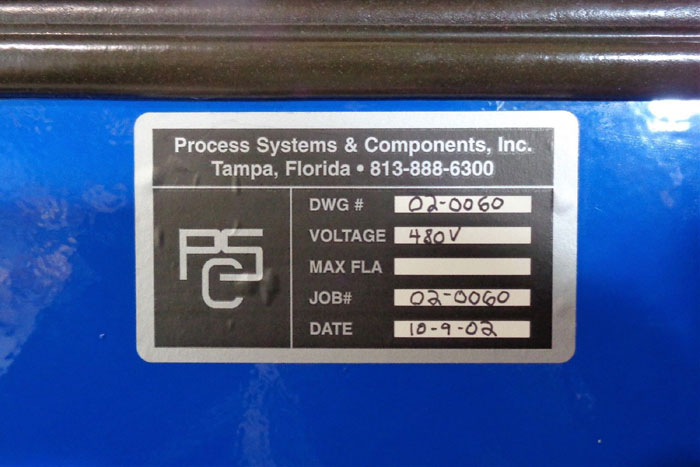 US Filter Pump System Control, Grundfos CRN3 Pump, Terracon 100 GAL Tank Assy