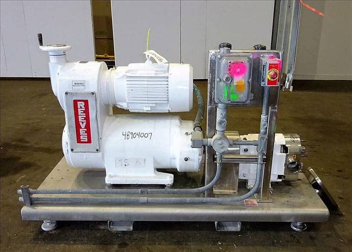 Waukesha Cherry Burrell Positive Displacement Pump, Model 130U, Stainless Steel