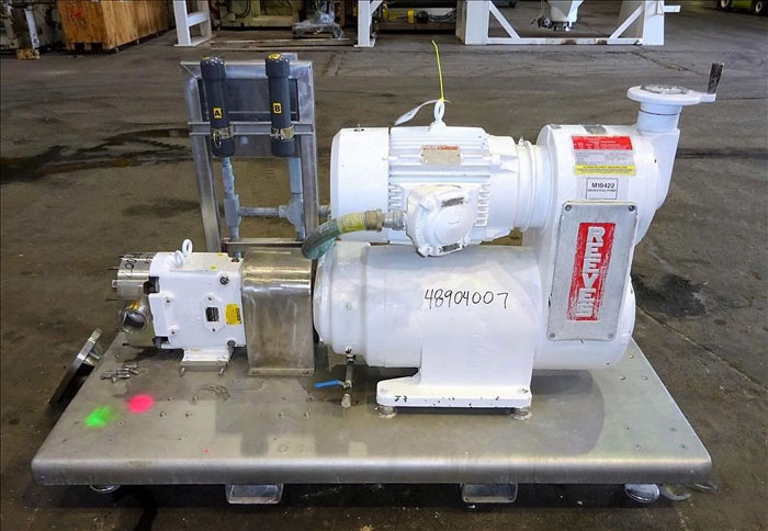 Waukesha Cherry Burrell Positive Displacement Pump, Model 130U, Stainless Steel