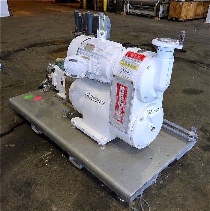 Waukesha Cherry Burrell Positive Displacement Pump, Model 130U, Stainless Steel